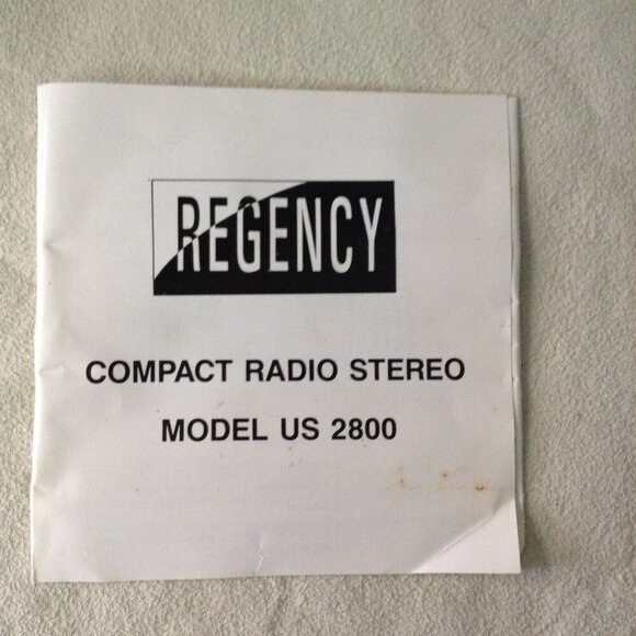 VTG Regency Compact Radio Stereo, 1990's NEW OLD STOCK. Radio Shack, Model 2800 - Picture 6 of 6